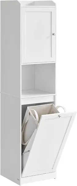 Badezimmerschrank mit Wäschekorb