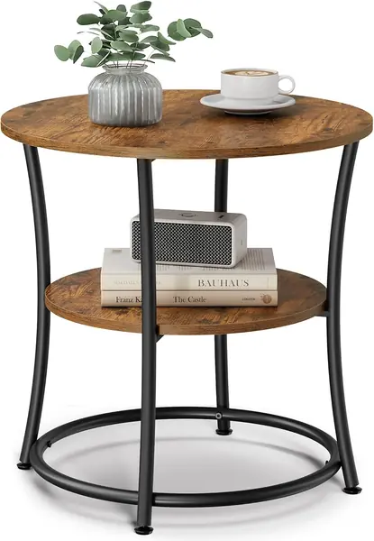 Beistelltisch rund – 2-stufiger Couchtisch, Konsolentisch